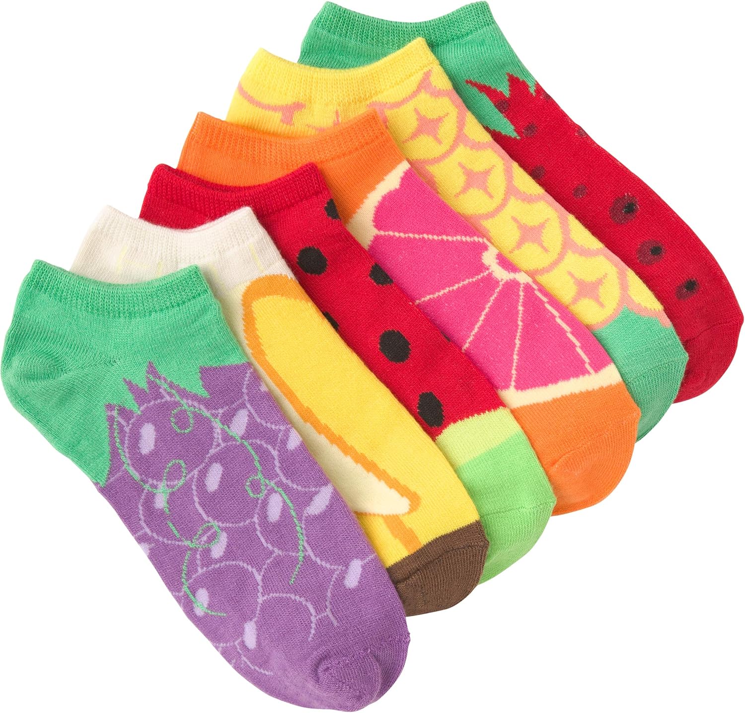 K. Bell Women's 6 Pack Novelty No Show Low Cut Socks at  Women’s Clothing store