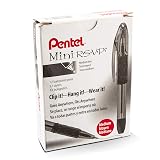 Pentel RSVP Mini Ballpoint Pen, (1.0mm) Medium Line, Orange Ink, 12 pack (BK91MNF-F) – view 1