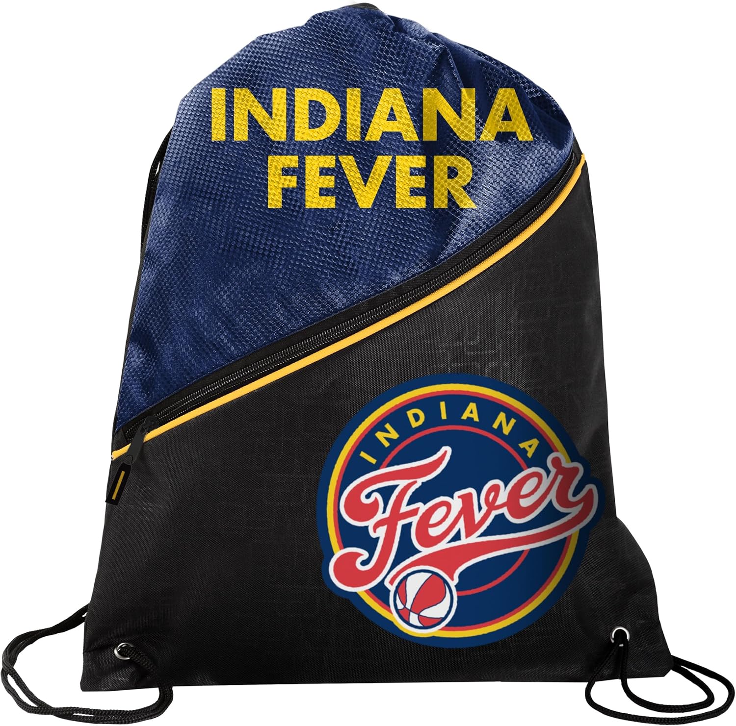 FOCO - WNBA High End Diagonal Zippered Drawstring Backpack Gym Bag - New York Liberty