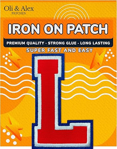 Miniatura 147 de Parches de letras termo-adhesivas de alta calidad – Lindas letras para ropa – Parche universitario para ropa – Letras bordadas de 4 1/2 parches