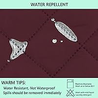 Vista 4 de Fundas reversibles para sofá de dos plazas, funda para sofá, protector de muebles (sofá de dos plazas pequeño, burdeos/camel)