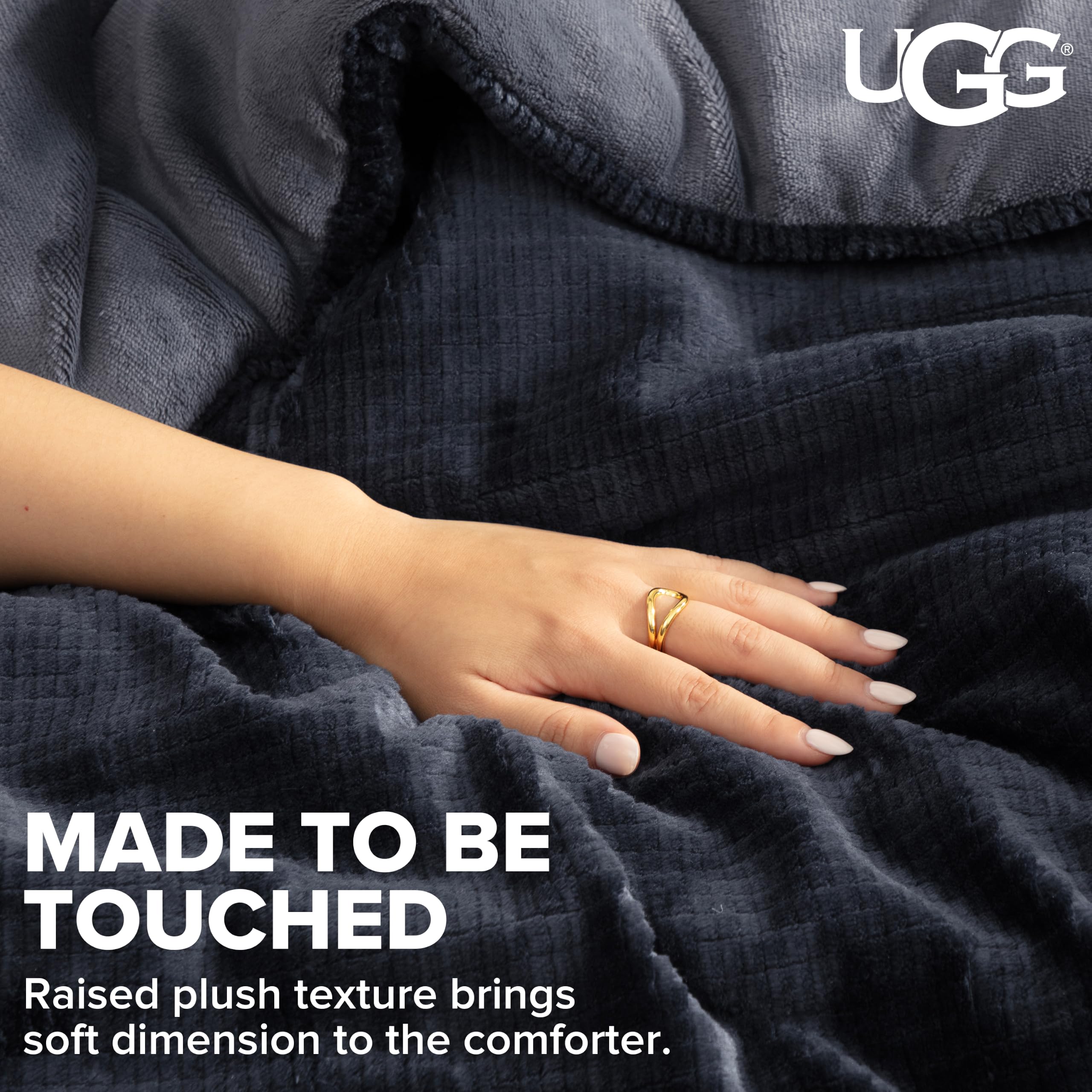 UGG Remina Twin Comforter Set - Navy Blue -6 UGG Remina Twin Comforter Set - Navy Blue -6