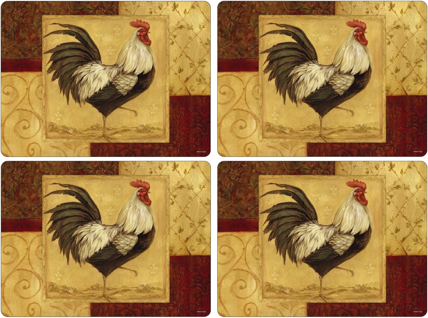 Pimpernel Loire Valley Rooster Placemats Bs Set(s) Of 6