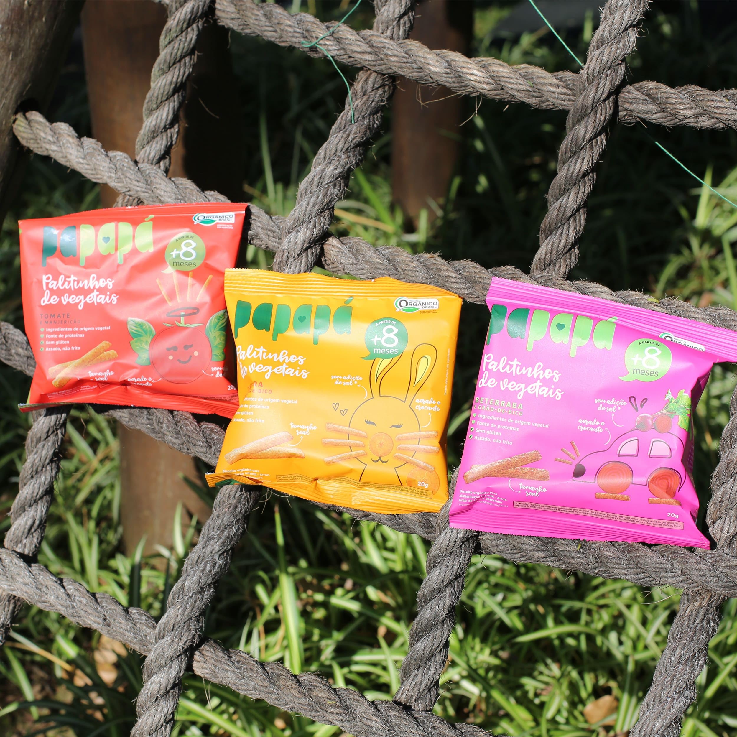 Papapá, Palitinho de vegetais infantil (Biscoito), Orgânico, Sabor