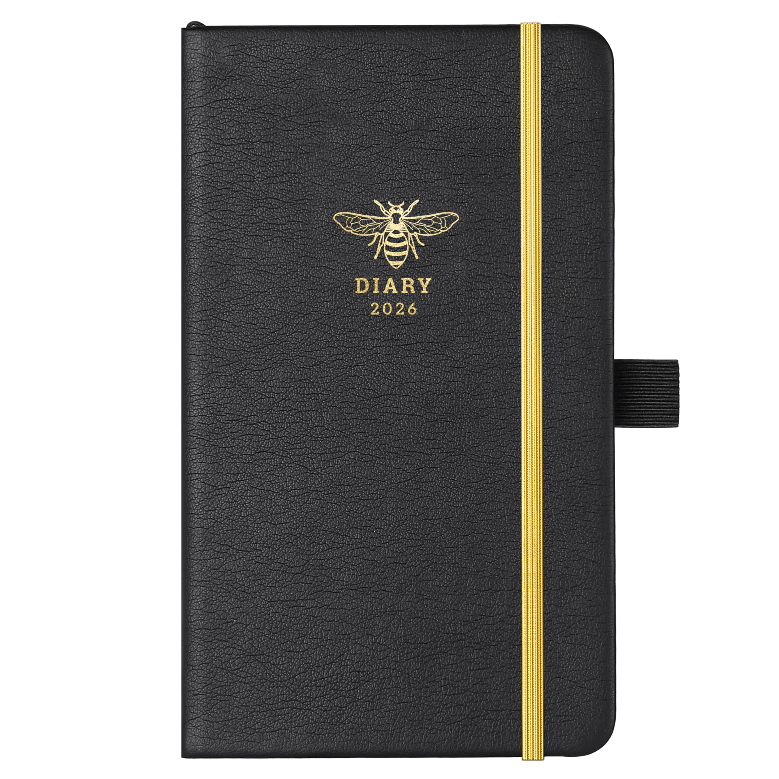 Sponsored Ad – Pocket Diary 2026 - A6 Diary Week to View, Diary 2026 from January 2026 to December 2026, 6.3 x 3.8 Inches, Beautiful Cover with Pen Holder, Inner Pocket, Notes Pages