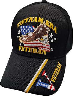 Vietnam Era Veteran Eagle with V Hat - Black