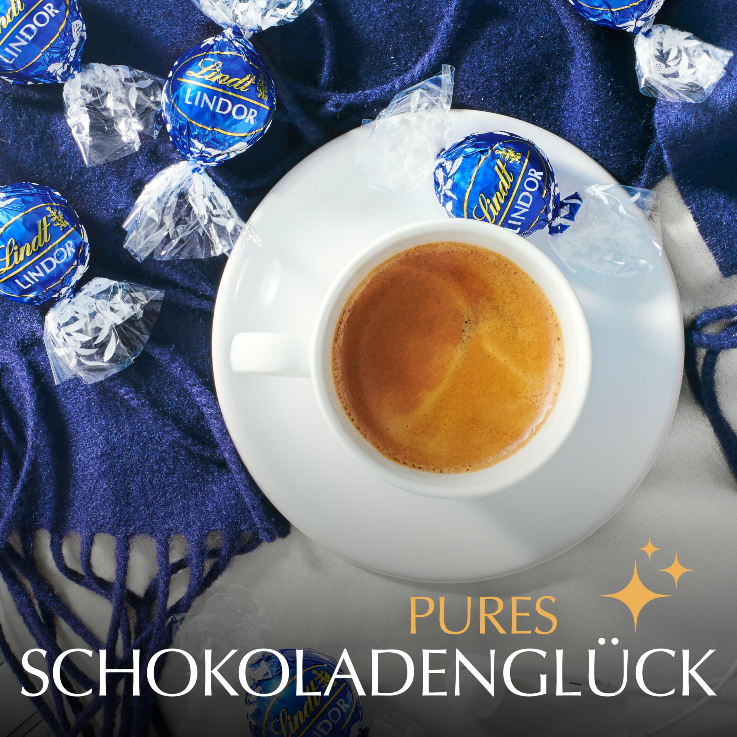 Lindt LINDOR Schokoladen Kugeln feinherb | 1 kg Beutel, wiederverschließbar | ca. 80 Kugeln dunkle | Großpackung, Pralinen-Geschenk, Schokoladengeschenk