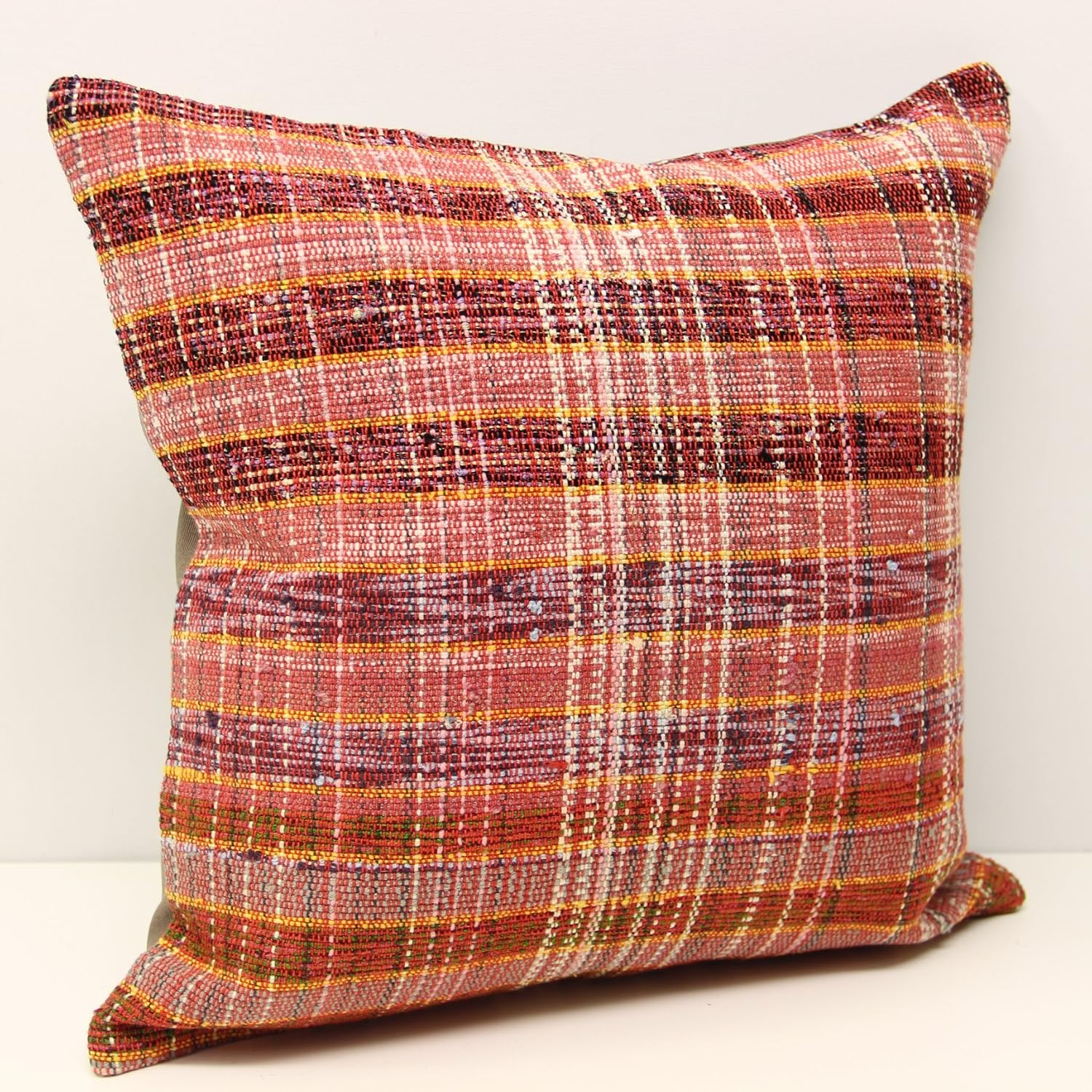 Oriental pillow cover 16x16 inch (40x40 cm) Boho kelim