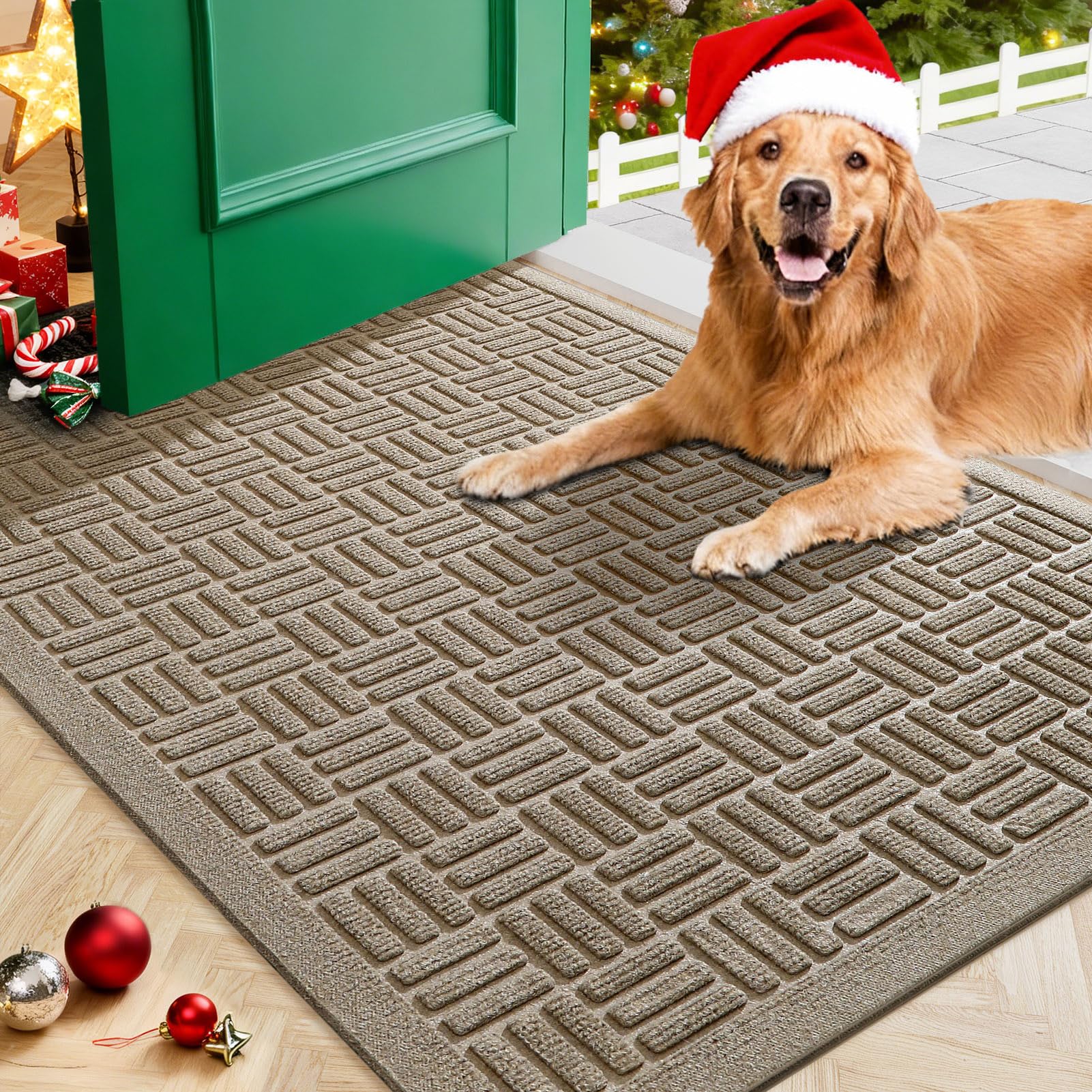 Amazon.com: Mibao Front Door Mat Indoor Outdoor Entrance, Dirt