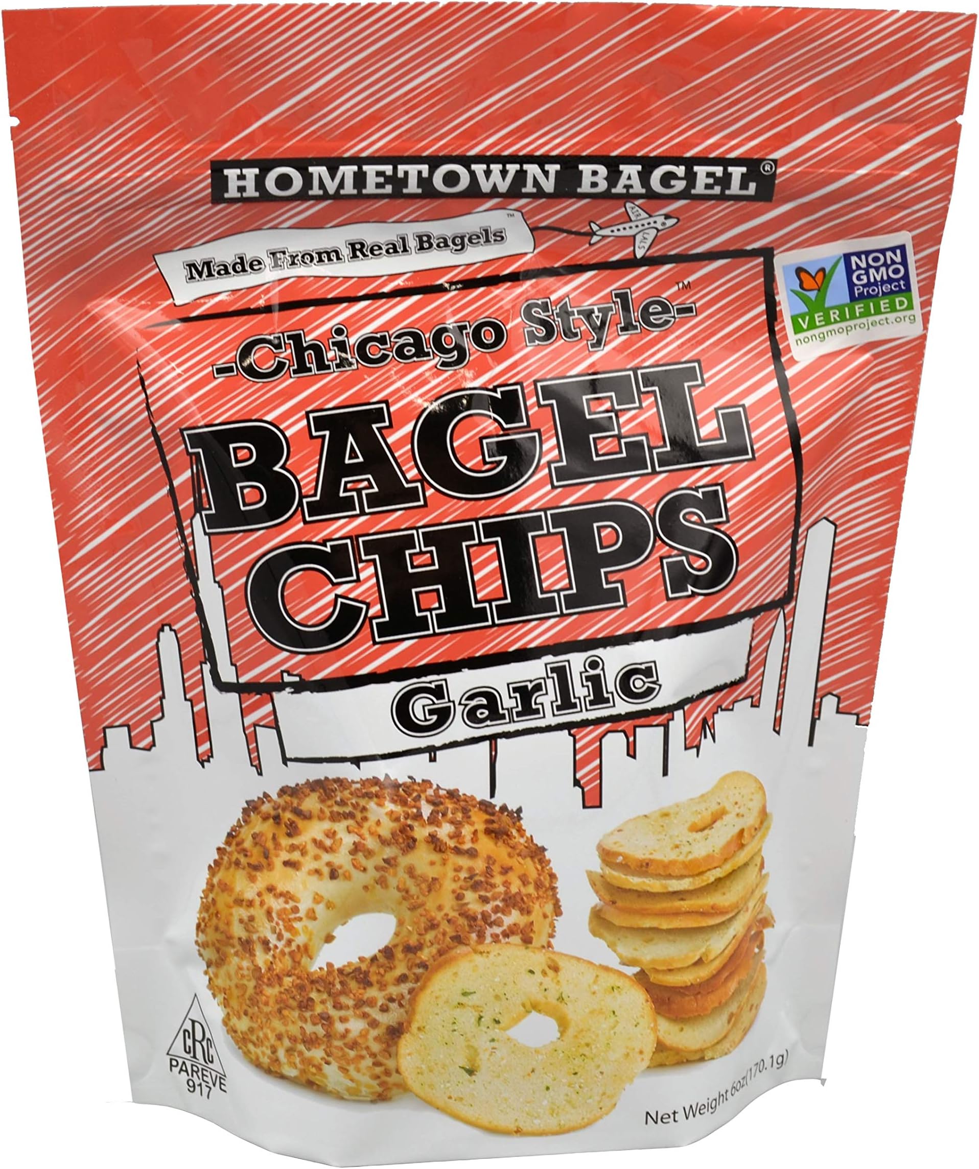 Chip Bagel Garlic 6 OZ -Pack Of 12
