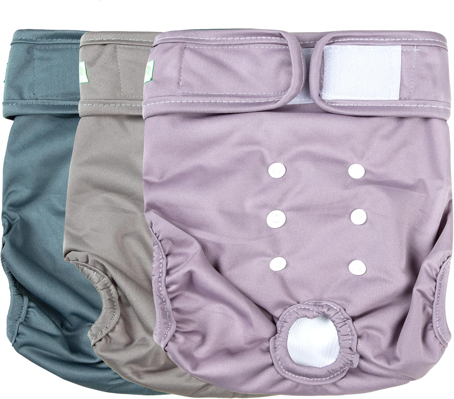 wegreeco Washable Reusable Premium Dog Diapers,Pack of 3