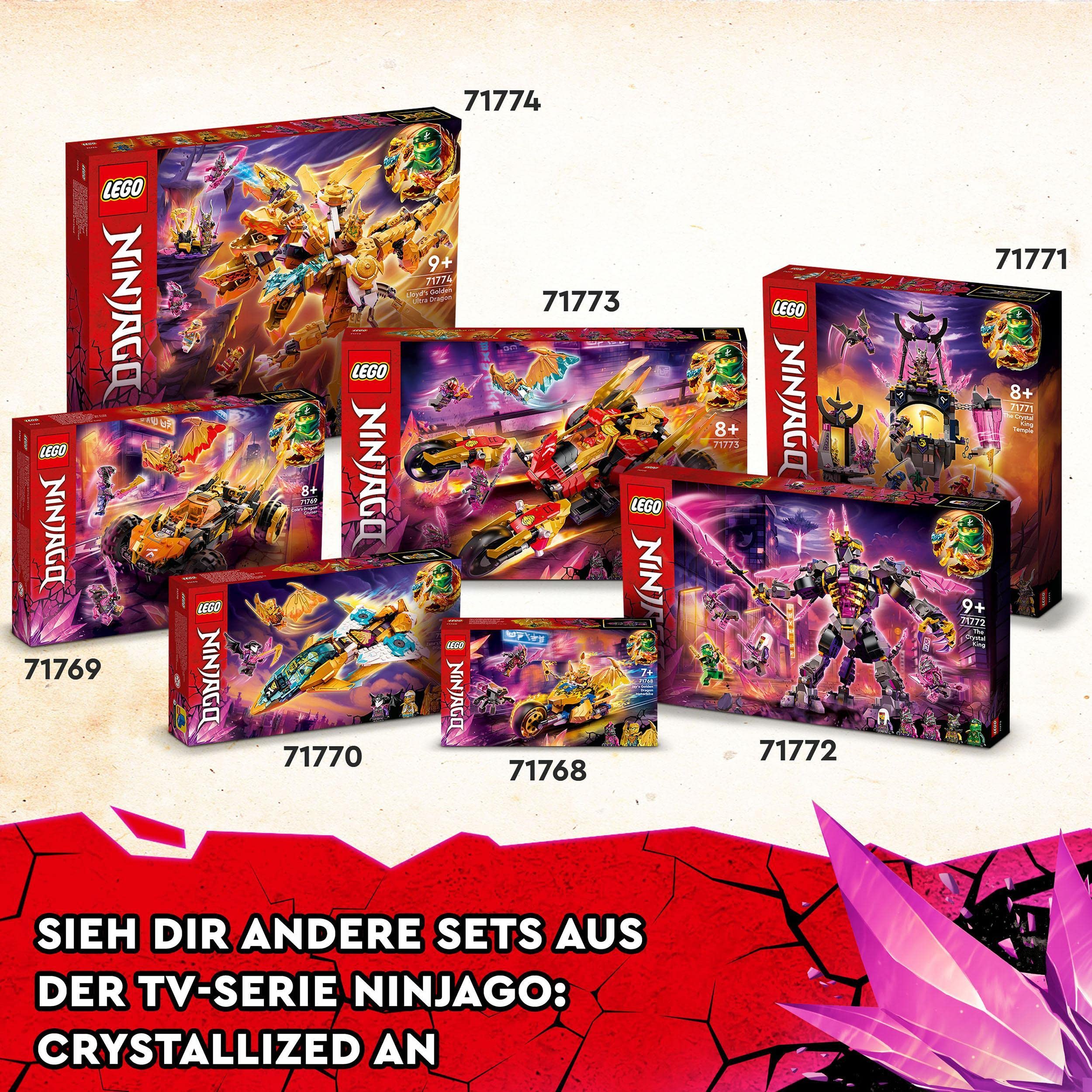 LEGO 71772 NINJAGO Der Kristallkönig Set mit beweglicher Action-Figur der Zentaur-Kreatur und exklusiver Lloyd-Minifigur, Spielzeug für Kinder