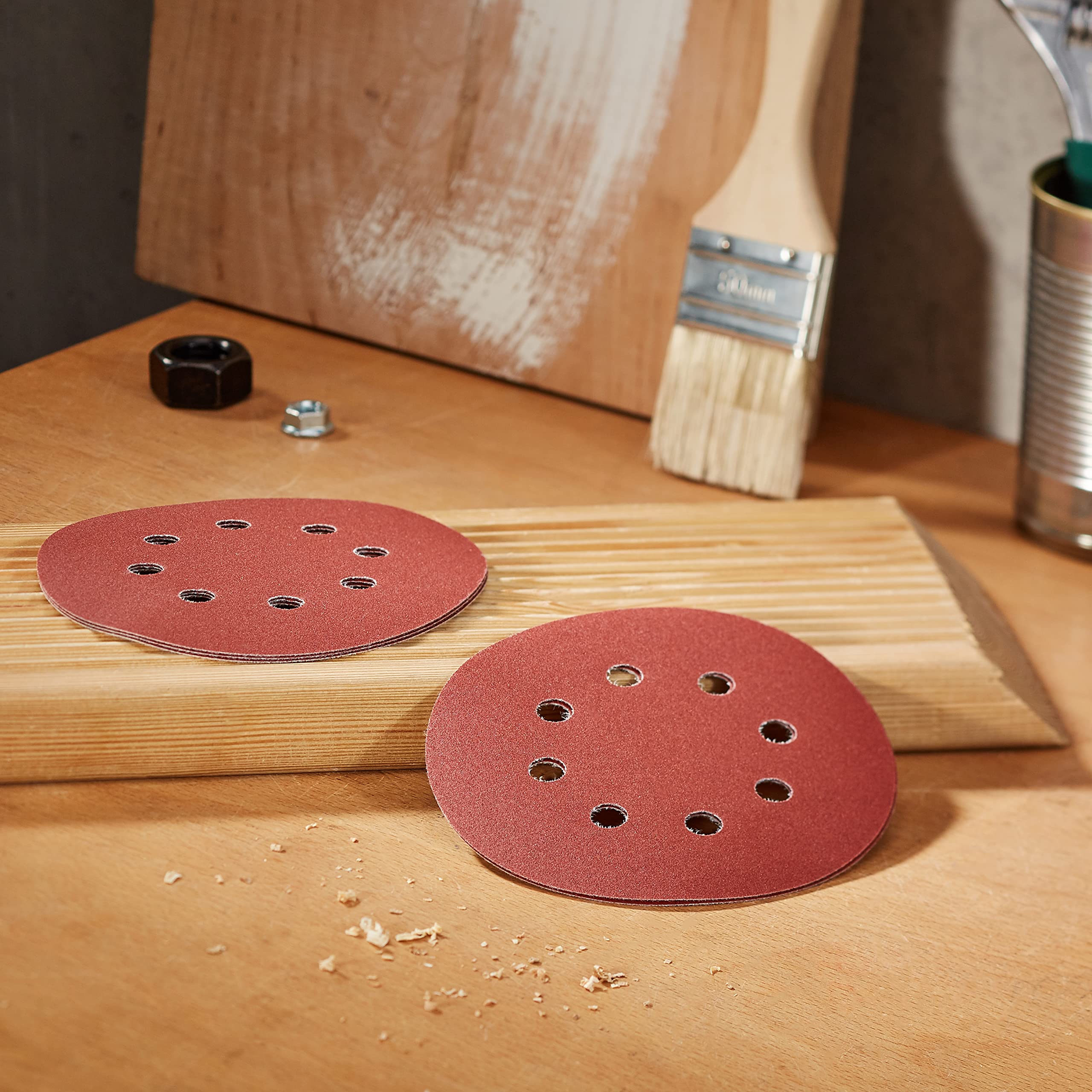 Bosch Accessories Bosch Professional arkusz szlifierski do szlifierki mimośrodowej do drewna i farby (5 sztuk, Ø 125 mm, ziarnistość 240, C430)