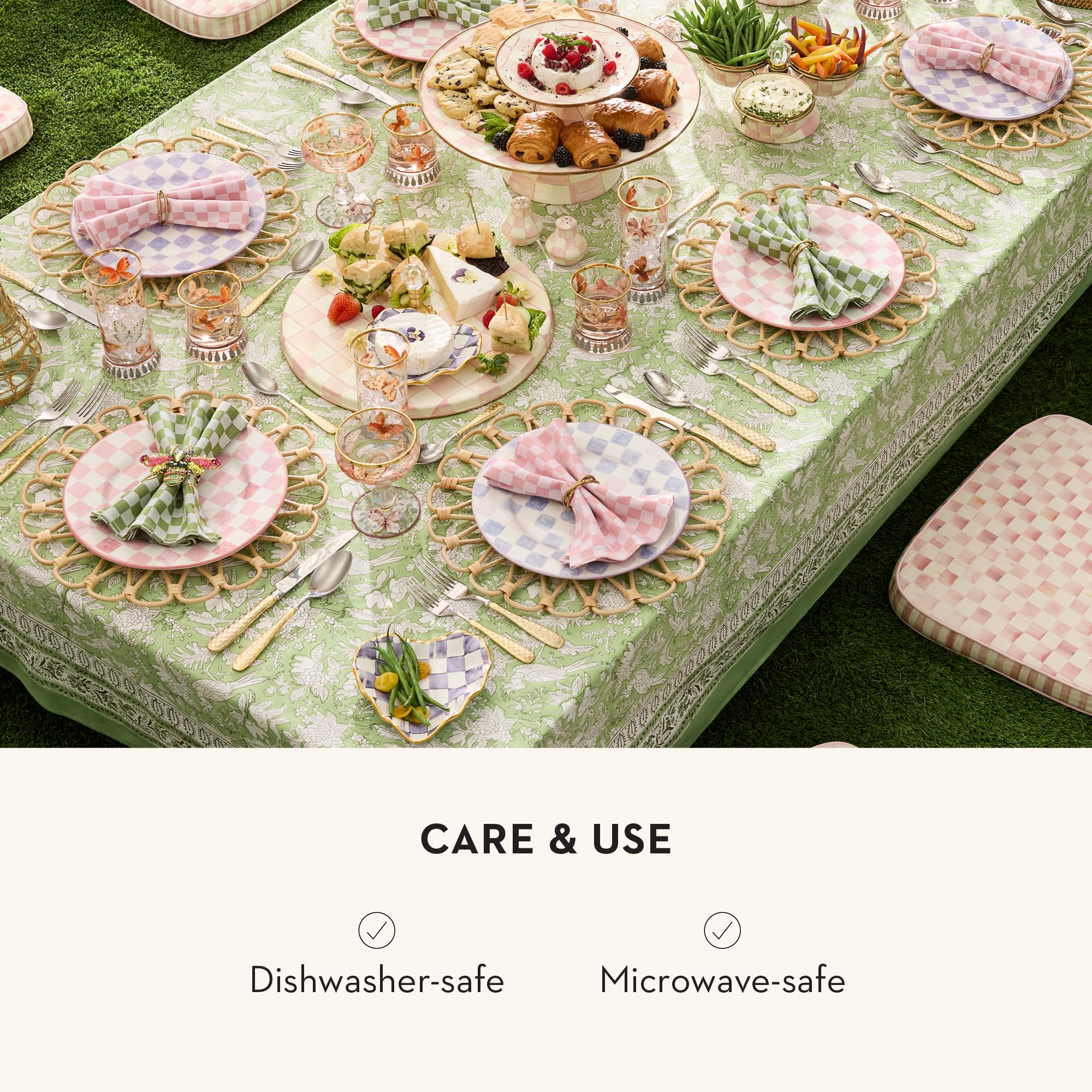 Amazon.com | MACKENZIE-CHILDS Stoneware Dinner Plate, Dishwasher