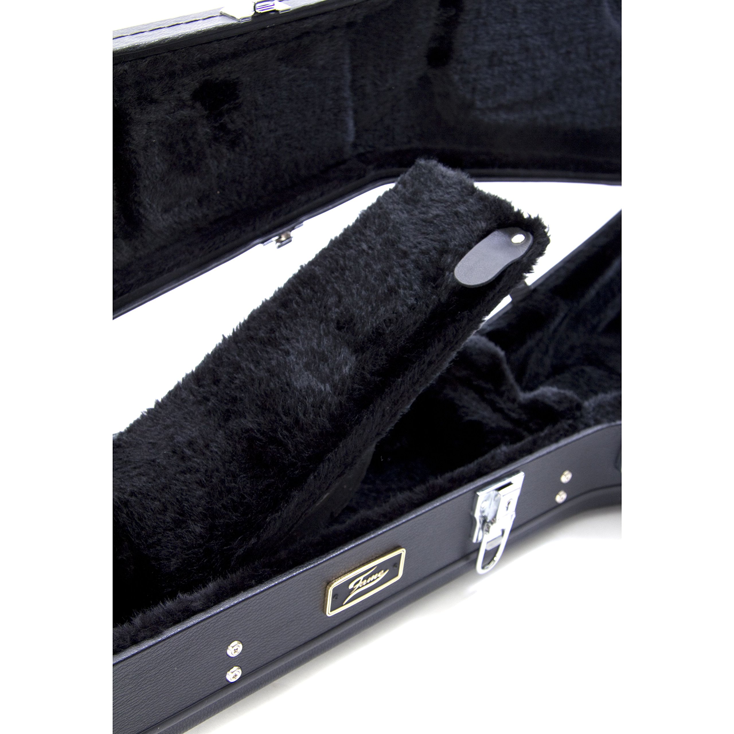 Fame Etui Guitare V-1 V-Style Noir - Étui pour Guitares Électriques