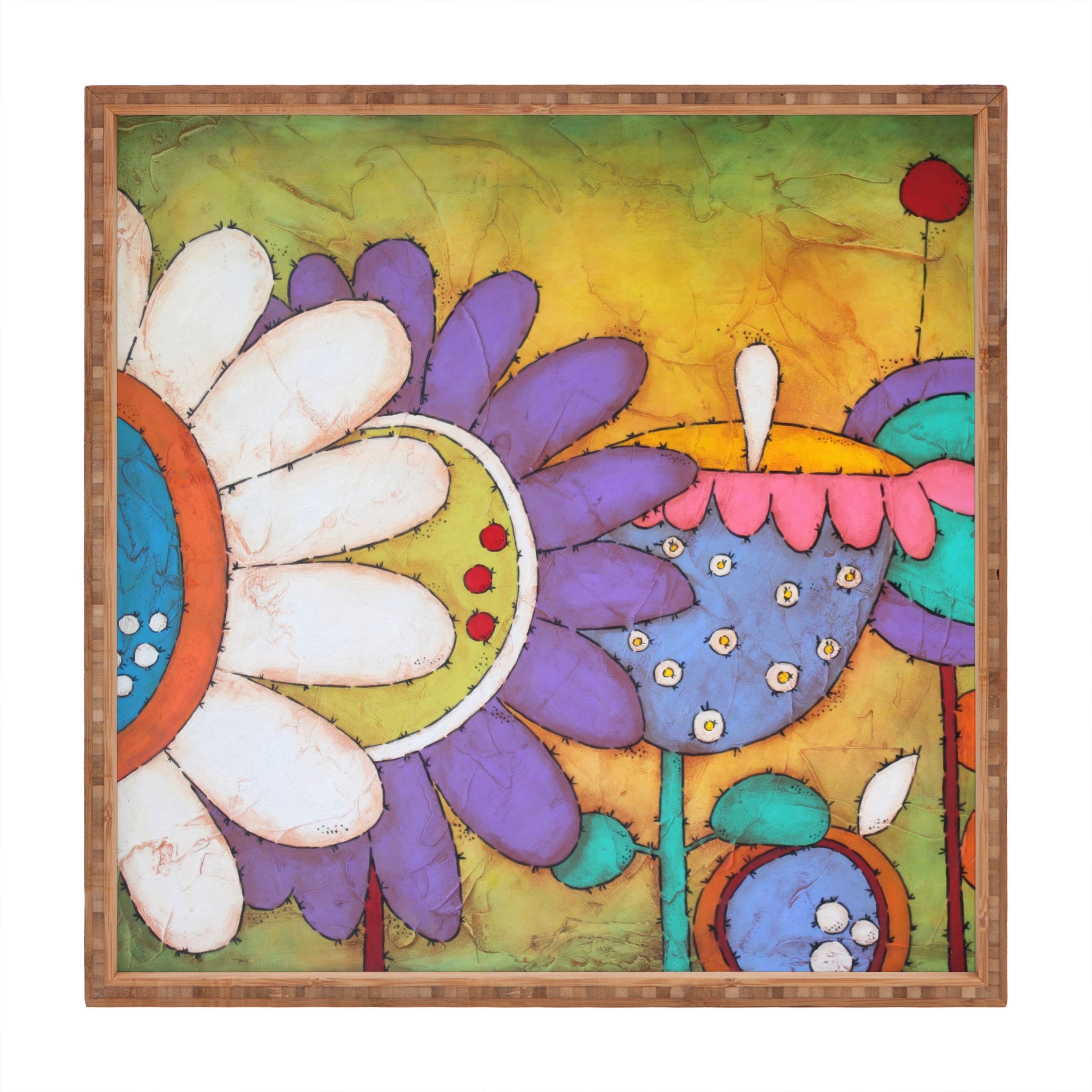 Deny Designs Isa Zapata Living Our Dream Indoor/Outdoor Square Tray, 12 x 12