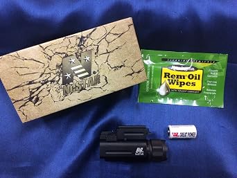 Ncstar Pistol/Rifle LED Flashlight/quick Release Weaver Aqptf W/rem Oil Wipe