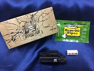 Ncstar Pistol/Rifle LED Flashlight/quick Release Weaver (Aqptf) W/rem Oil Wipe