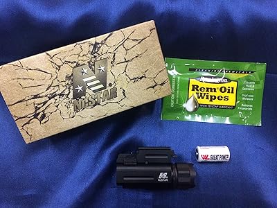 Ncstar Pistol/Rifle LED Flashlight/quick Release Weaver (Aqptf) W/rem Oil Wipe