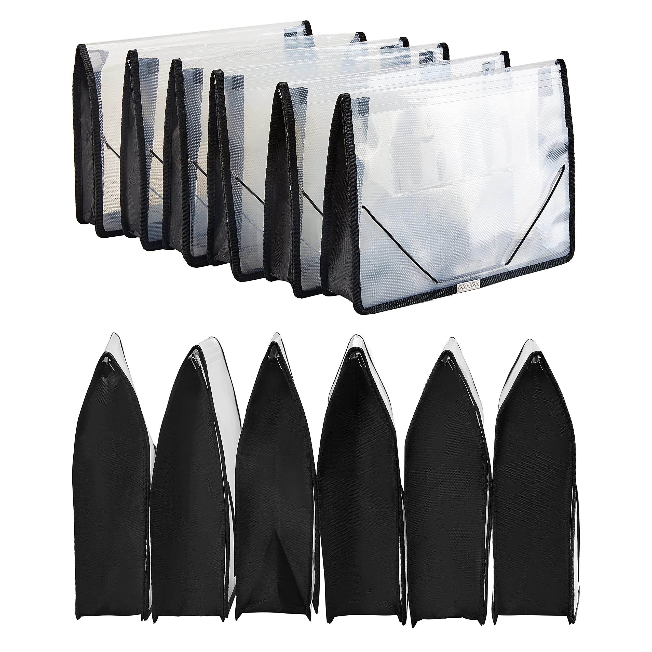 Snapklik.com : FANWU 6 Pack Plastic Expanding File Wallet Document ...