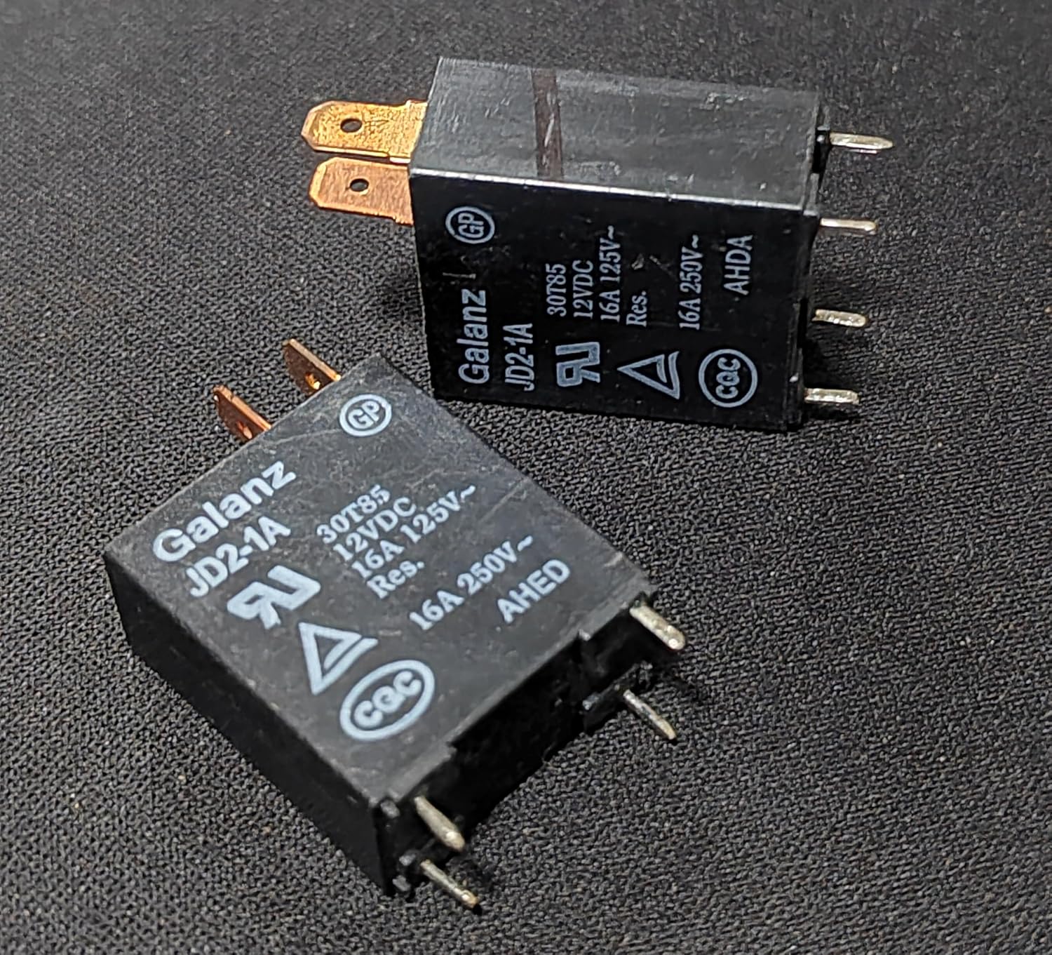 2PCS JD2-1A 12VDC 16A Relay for Galanz Microwave Oven Control Board