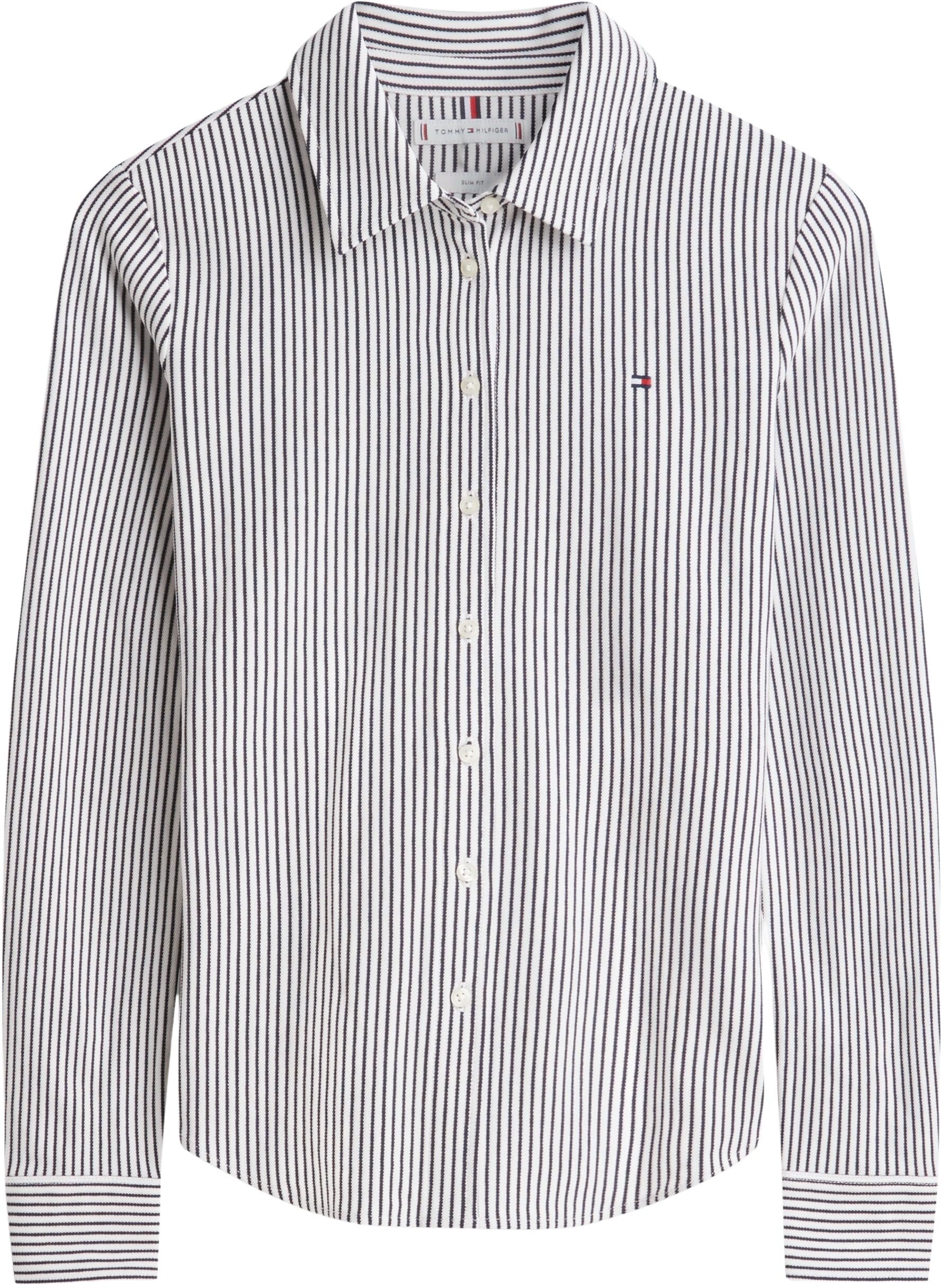 Tommy Hilfiger Camisa Mujer 1985 Slim con Cuello francés