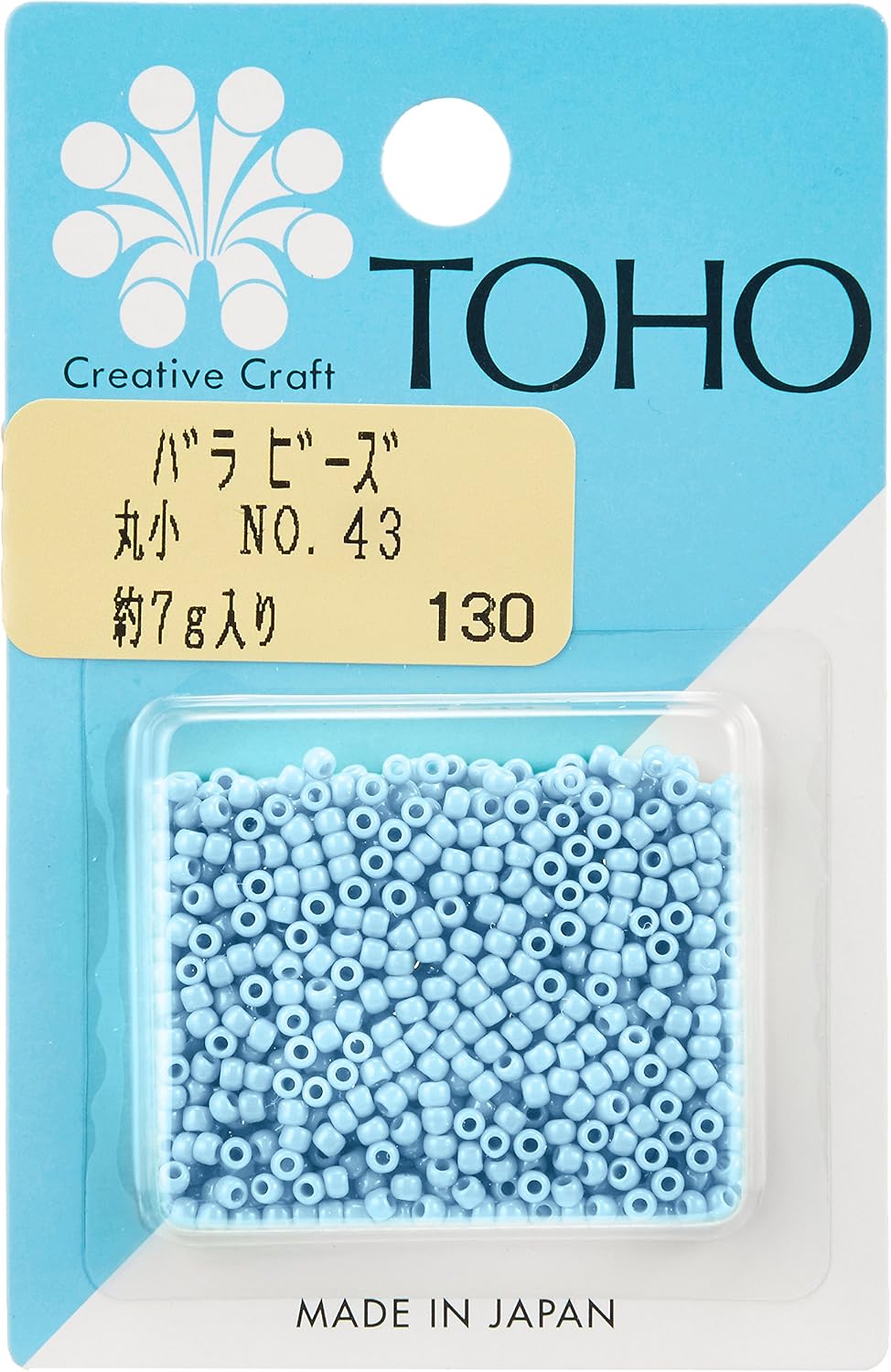 TOHO Round Small Beads, Rose Pack Beads, Outer Diameter Approx. 0.09 inches (2.2 mm), Approx. 0.2 oz (7 g), No. 43