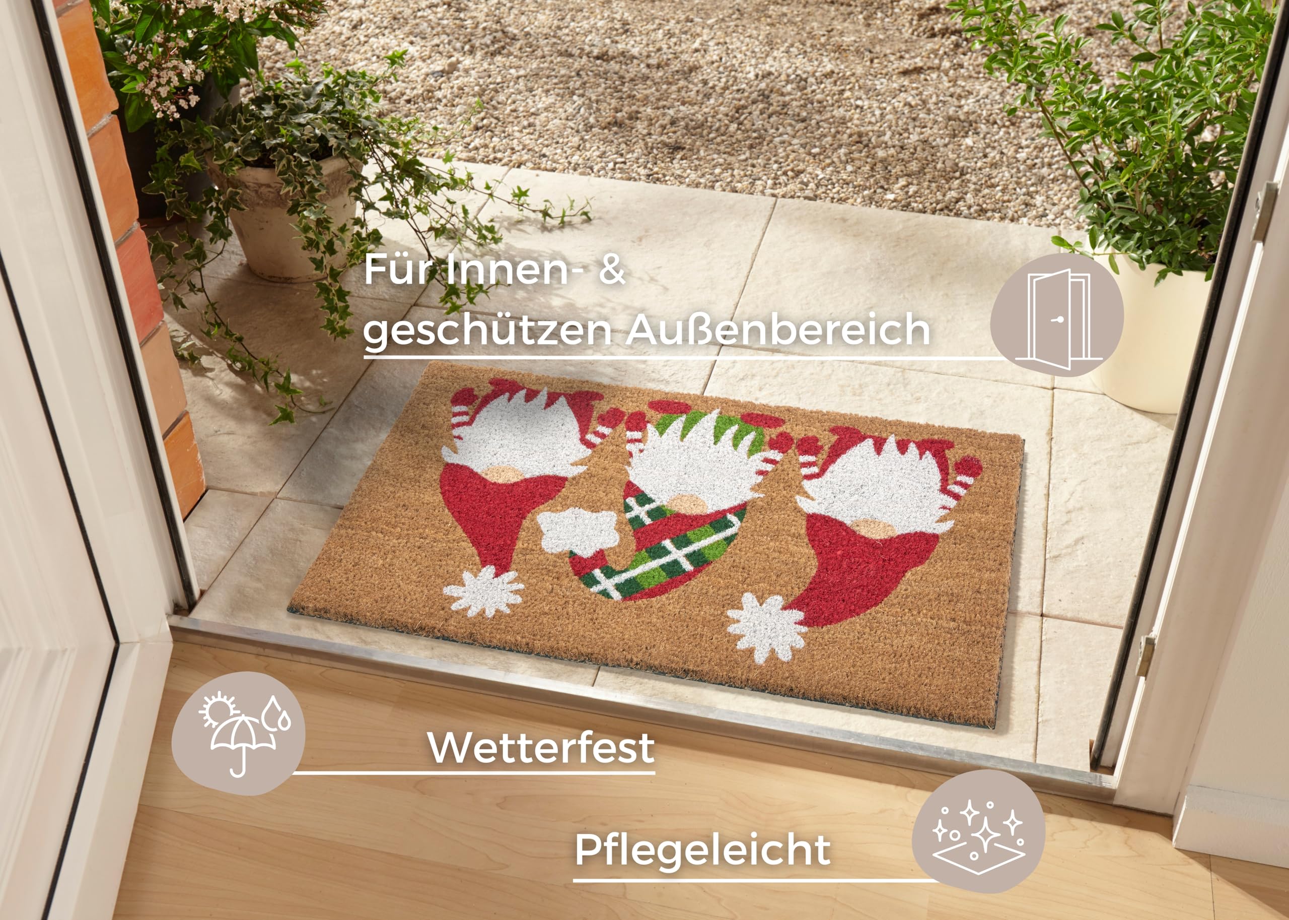 Hanse Home Coconut Doormat Christmas for Indoor Use - Image 2