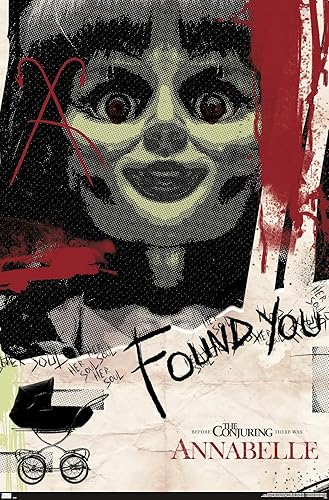 Trends International Annabelle - Póster de pared, 34 pulgadas de largo x 22.4 pulgadas, versión premium sin marco