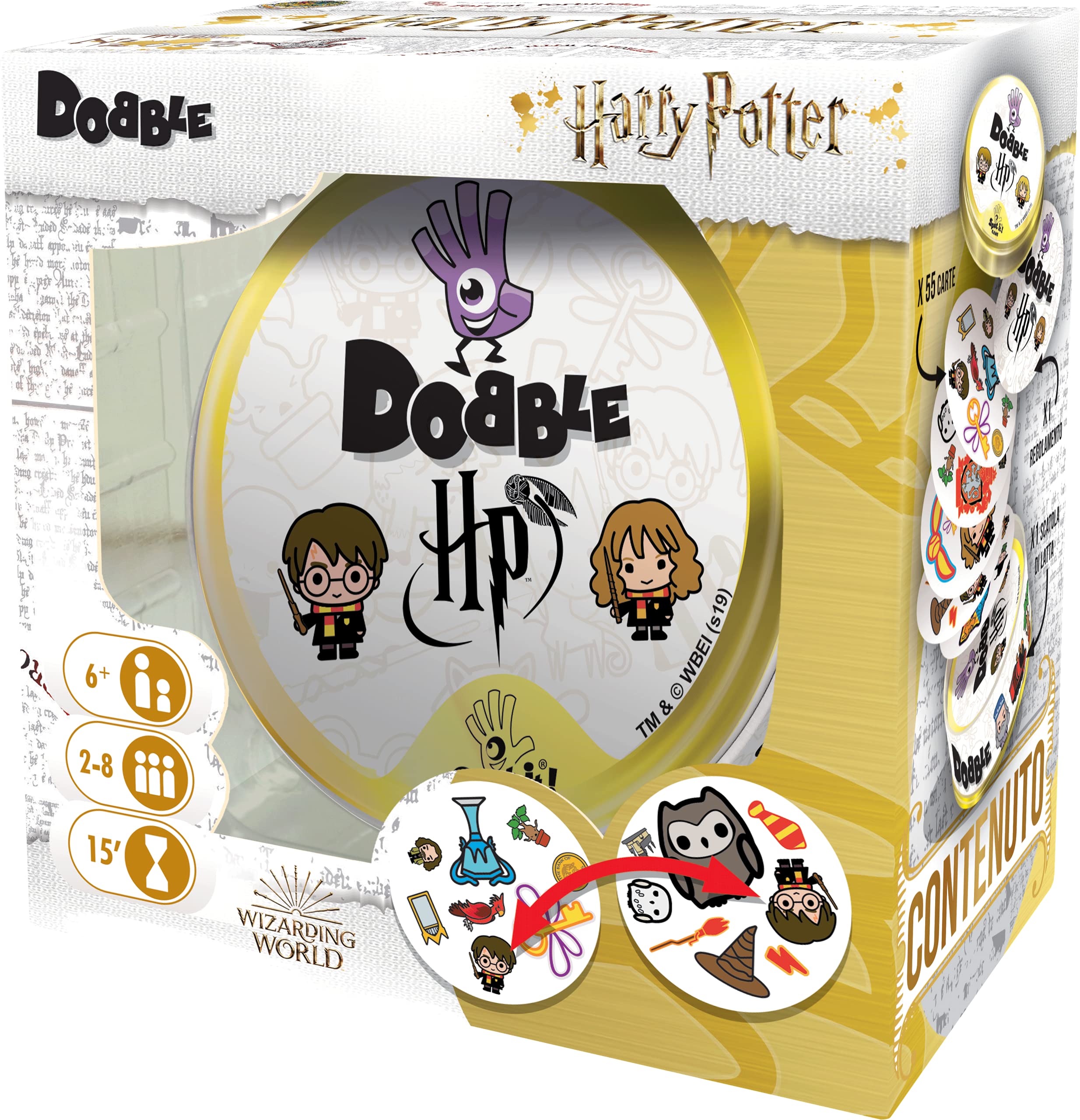 Harry Potter film 1-8 DVD + Gioco da Tavolo Dobble (edizione in italiano) (8 DVD)