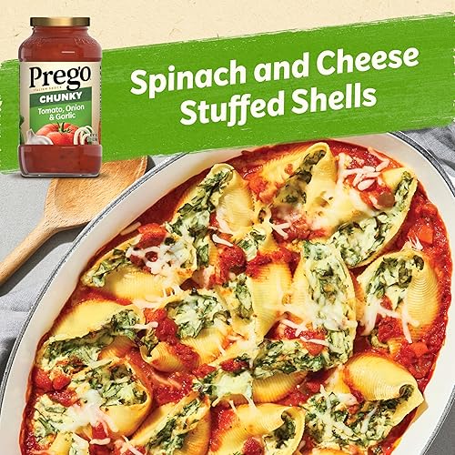 Miniatura 3 de Prego Tomate grueso con salsa de pasta de ajo y cebolla, tarro de 24 onzas