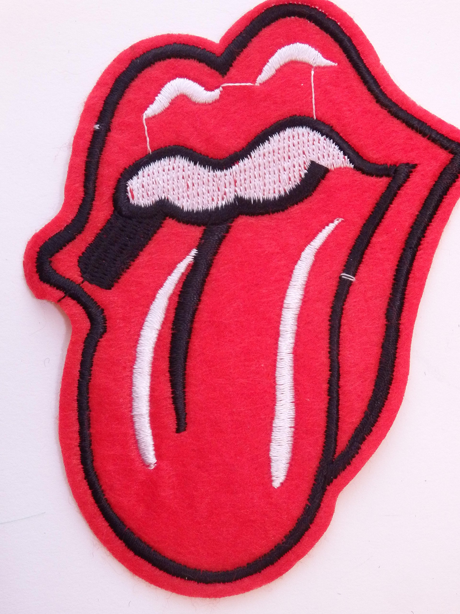 Toppa Termoadesiva Con Paillettes E Strass - Applicazione A Forma Di Rossetto, 9 Cm, Per Abiti E Accessori