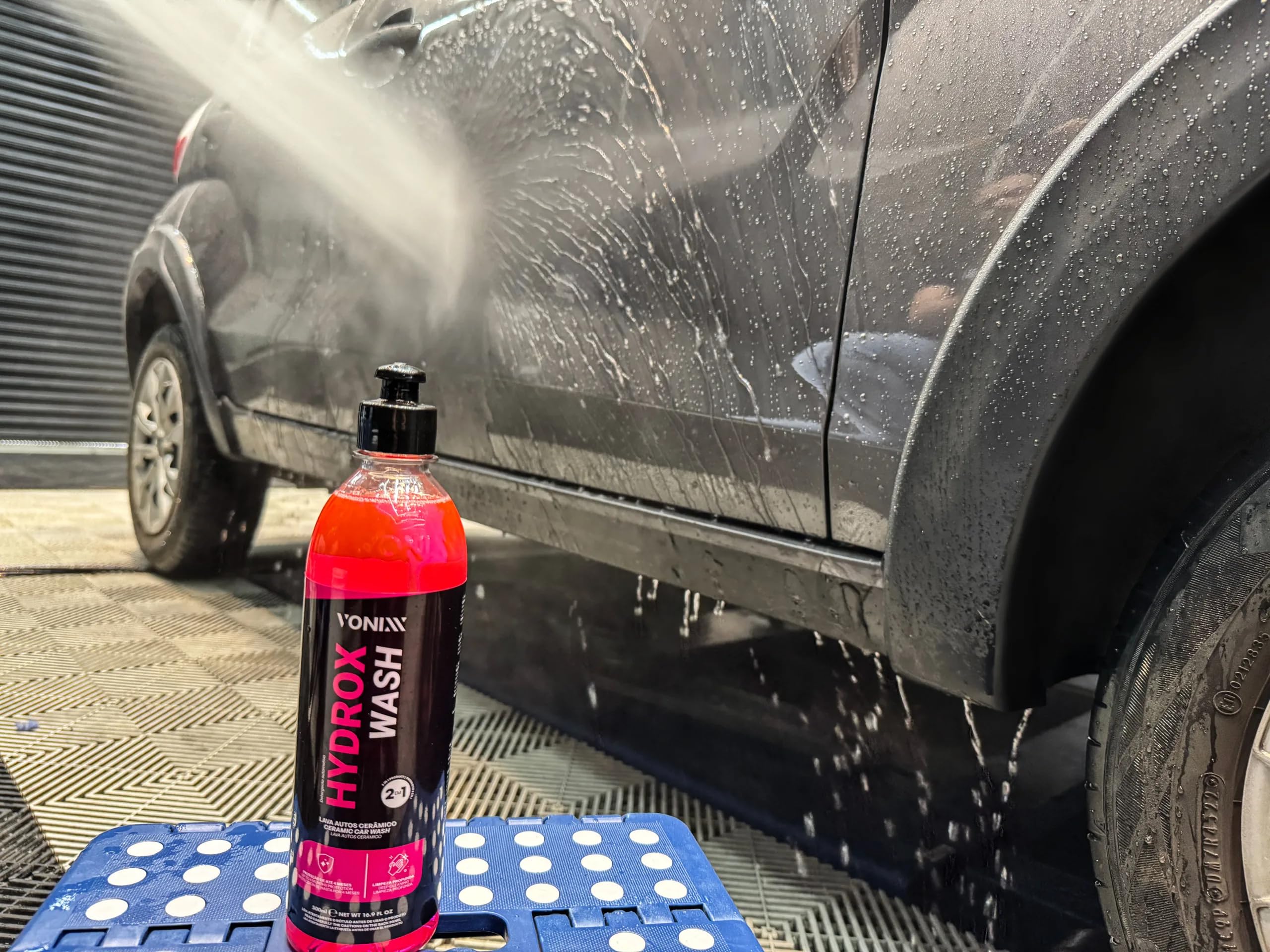 Vonixx HydroxWash 500ML Lava Autos Cerámico 2 en 1, Shampu con Protección SiO2, Champú con Cera, Limpia y Protege, Alta Hidrorepelecia.