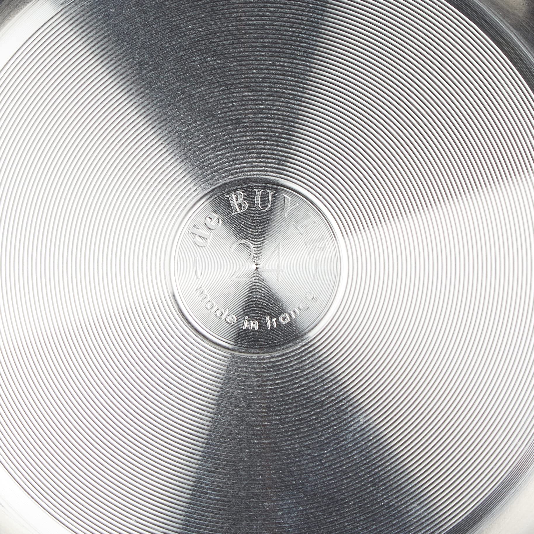 De Buyer - Sauteuse bombée antiadhésive CHOC en aluminium - Diamètre 24 cm -, Gris