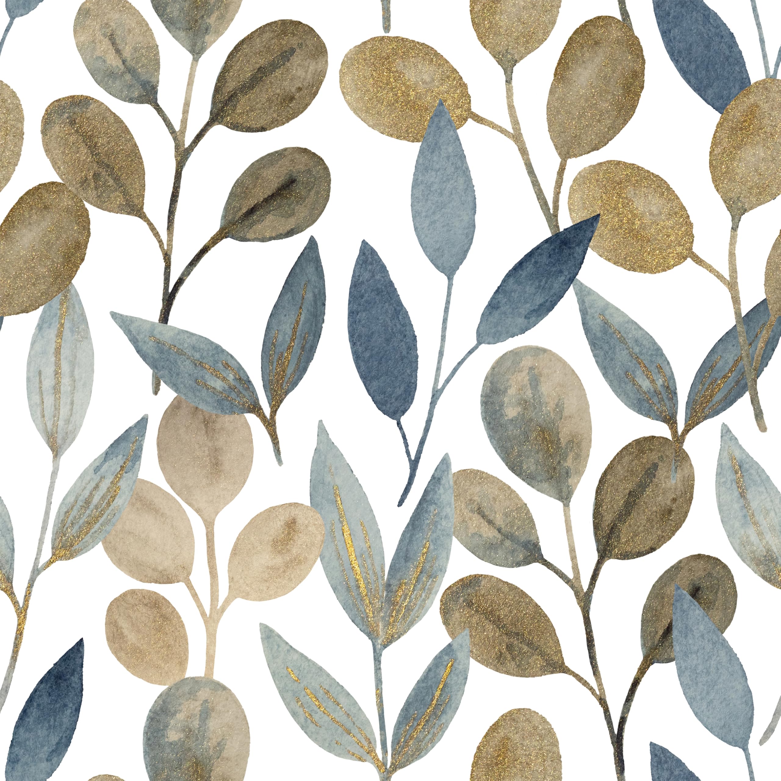 myforHD Self Adhesive Wallpaper Floral Leaves Flowers 44cmX300cm PVC Vinyl Wall Paper Sticker Decoration Modern Furniture Film