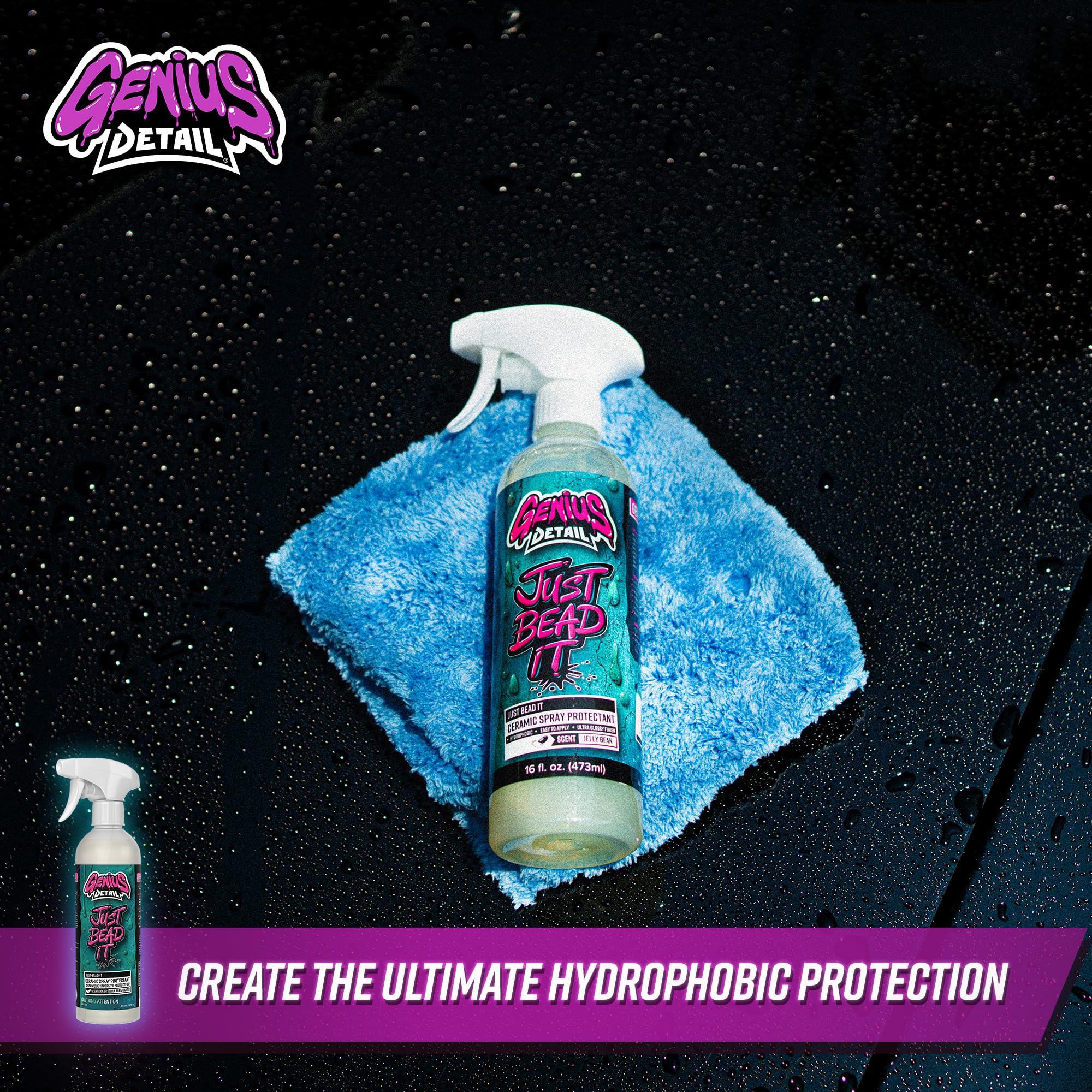 GENIUS DETAIL Just Bead It, Ceramic Wax Coating for Cars Gloss