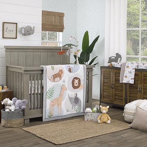 Miniatura 4 de NoJo Jungle Trails - Móvil musical verde, dorado y gris con animales de peluche, verde, gris, dorado y naranja