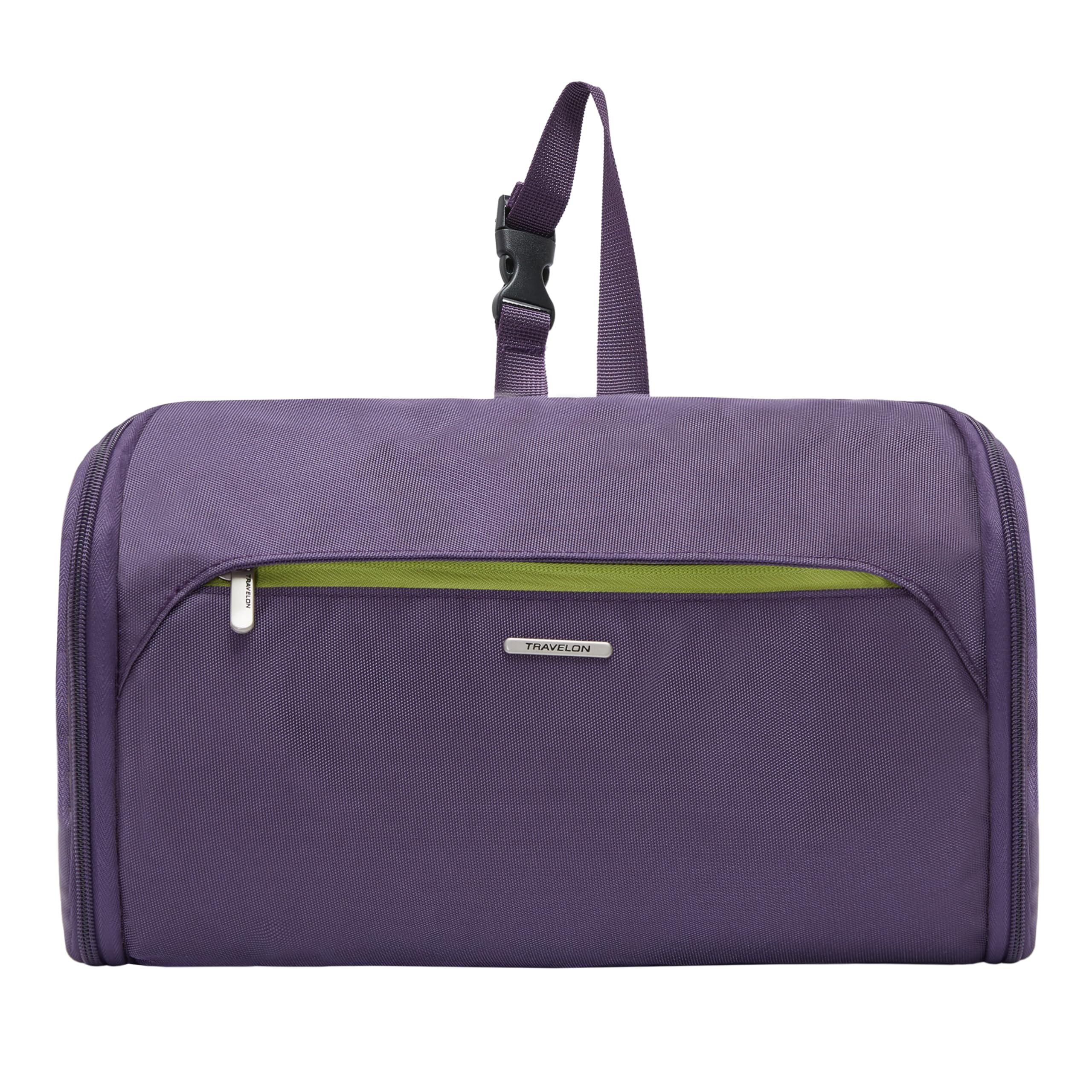 Travelon: Kit de Aseo Plano, Purple, Morado, Kit de Aseo Plano para Equipaje