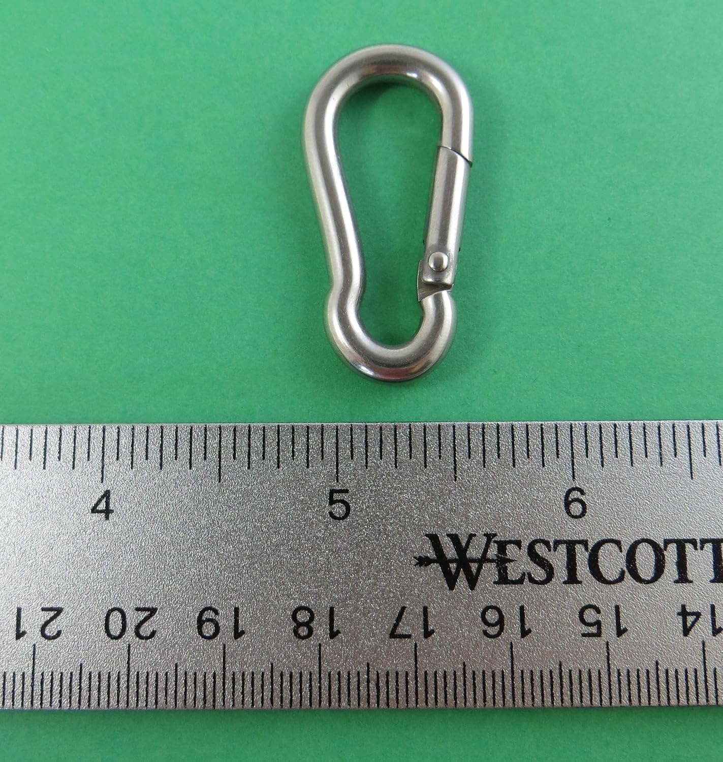 US STAINLESS 4 Pieces Stainless Steel 316 Spring Hook No Eye Carabiner 11/64" (4.5mm) (Almost 3/16") Marine Grade - Image 6