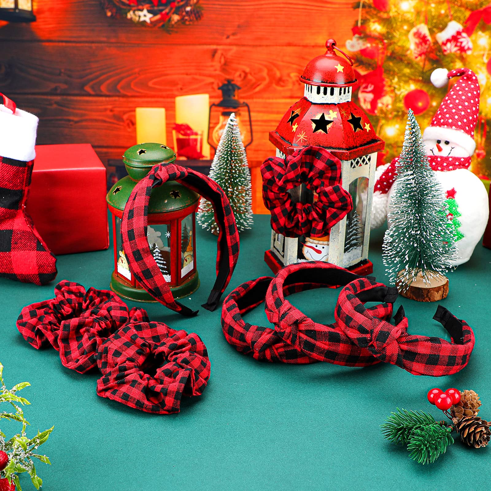 Amazon.com : Dingion 4 Pack Christmas Candy Cane Headbands 4  display picture 2