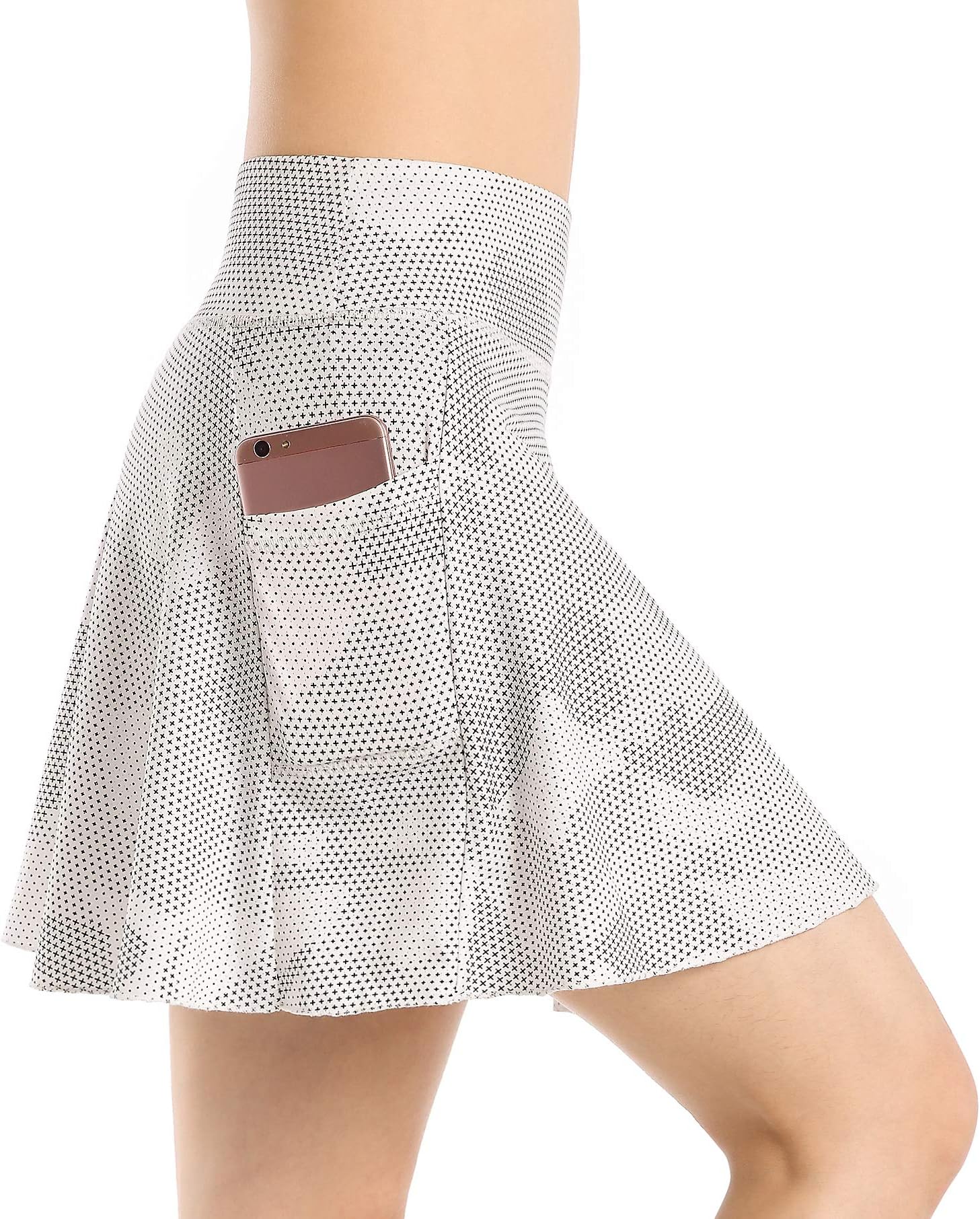Womenâ€s Running Athletic Tennis Skirt Active Sports Golf Skort (White, XL, x_l)