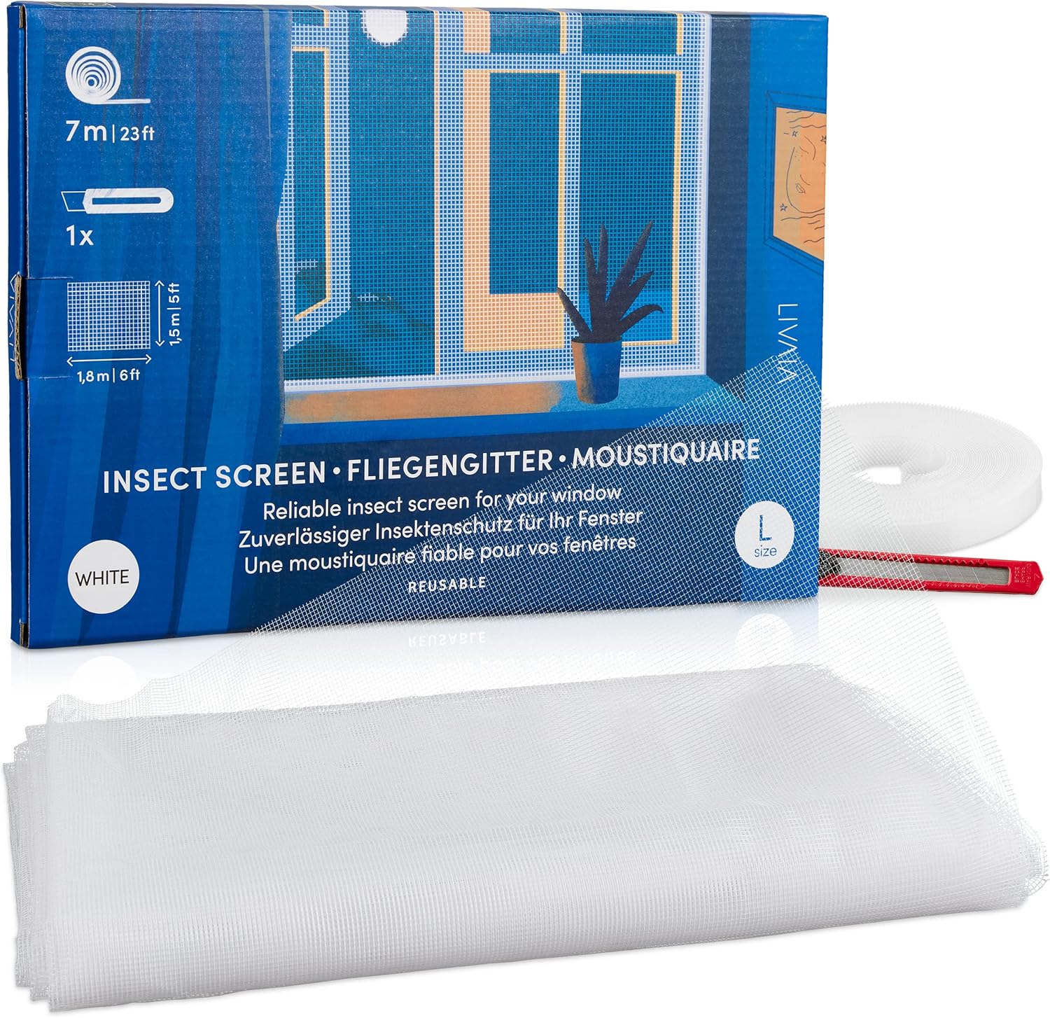 Mosquito Netting 5ft x 6ft White Mosquito Net for Window