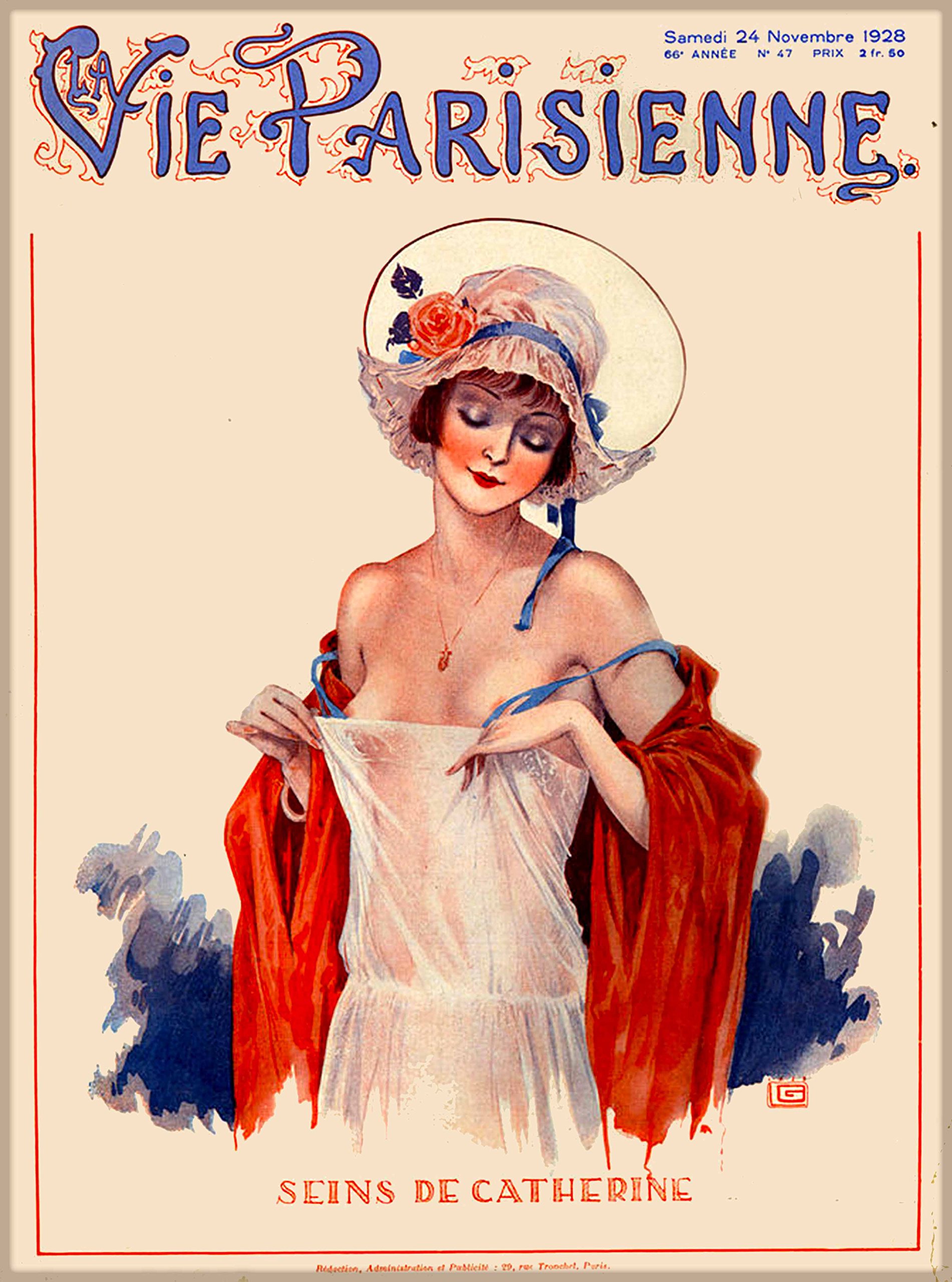 『A LA PARISIENNE』NICE CLAUP 写真集　ジョンベル Amazon.com: 1928 La Vie Parisienne Seins de Catherine French