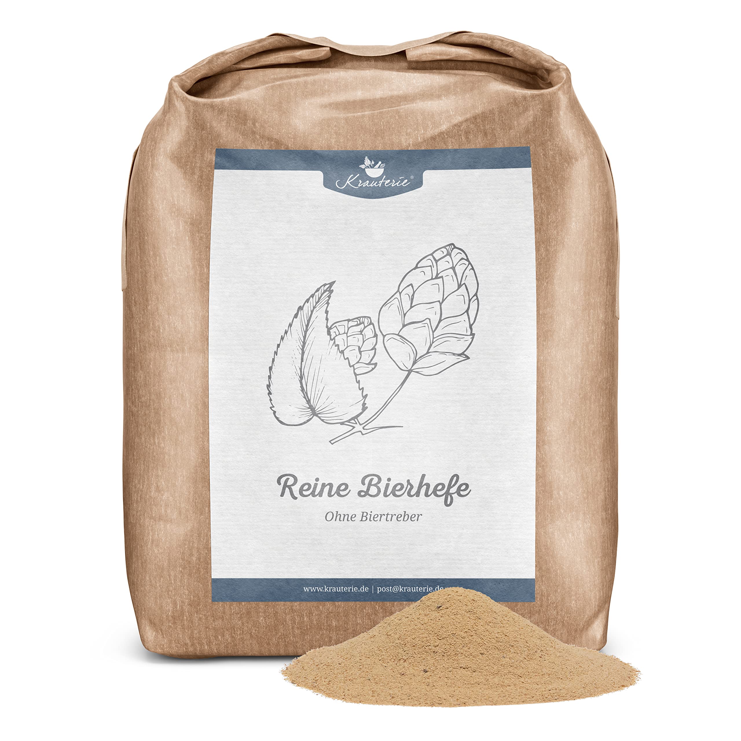 Krauterie Bierhefe für Pferde, Pulver (5000 g)