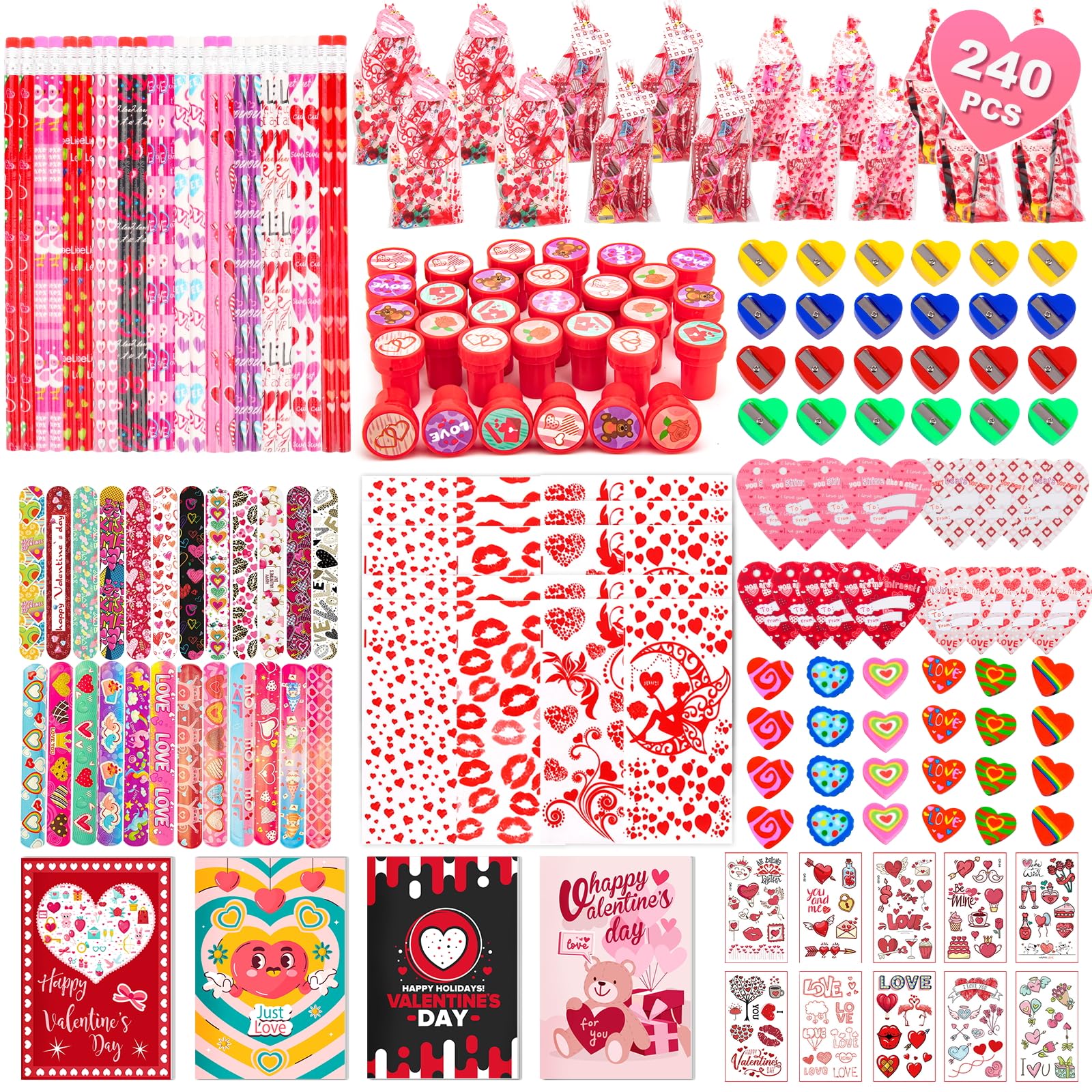 Valentine's Day Gifts for Kids 240Pcs Classroom Exchange