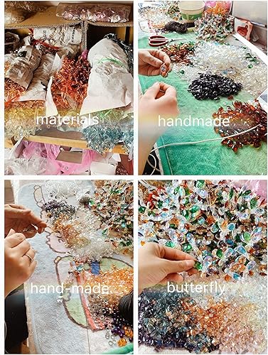 Miniatura 3 de H&D HYALINE & DORA Dijes para espejo retrovisor para automóvil, adornos de cristales, prismas colgantes, atrapasoles Fengshui, colgante de arco