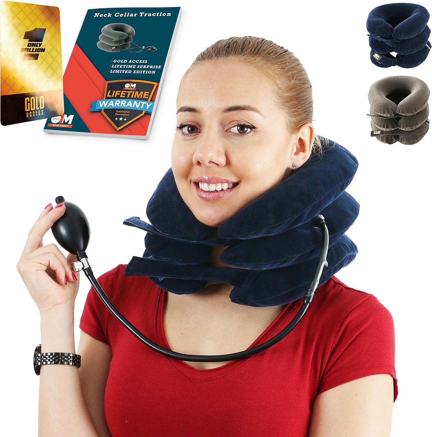 BPC Utilites Cervical Neck Traction Device by Only1MILLION for Instant Neck Pain