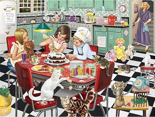 Rompecabezas de 550 piezas para adultos, diseño sorpresa de cumpleaños de mamá, Rosiland Salomon, rompecabezas de los años 50, 24 x 18 KI Puzzles