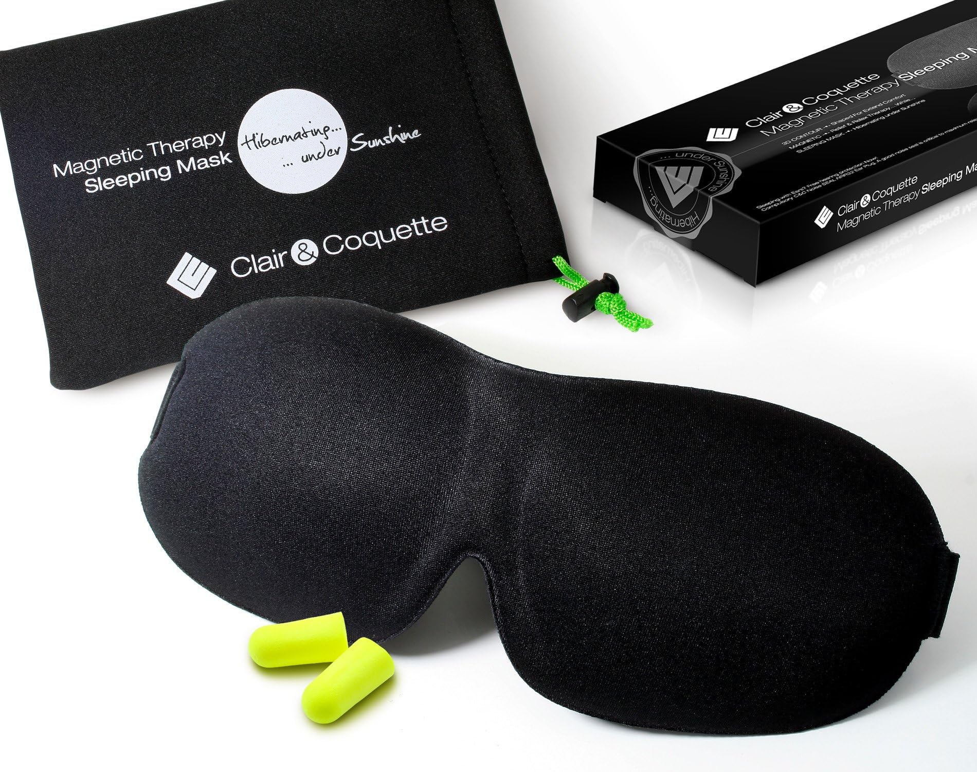 Magnetic Therapy Sleeping Mask with Earplugs and Beauty e-Book. CHRISTMAS SALE NOW! Eye Mask - Eye Cover -Sleep Mask. Eyemask - Uniquely light-weight and Skin-friendly 3D-contoured design for no-pressure on eyes.