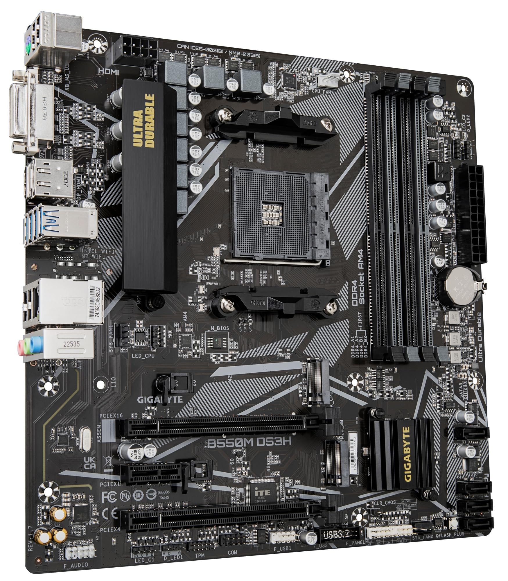 Amazon | GIGABYTE DDR4メモリ対応 AMD B550チップセット搭載 Micro